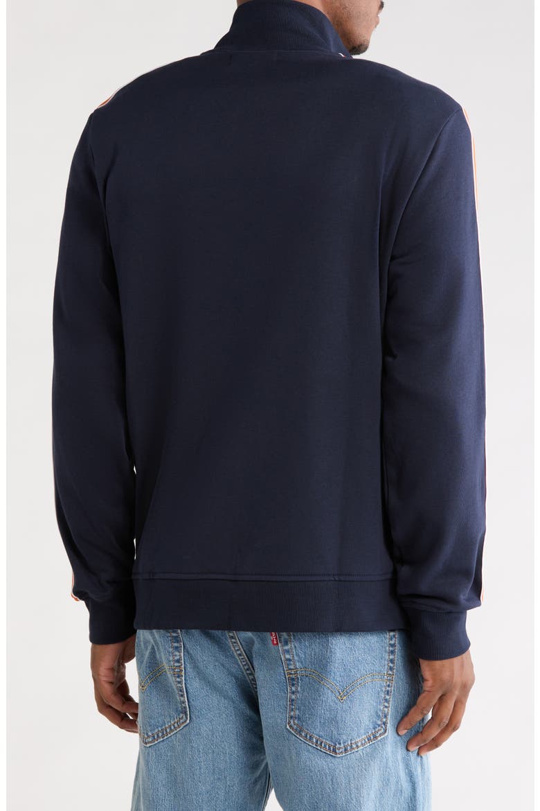 Stripe Fleece Track Jacket, Alternate, color, 413 DARK SAPPHIRE