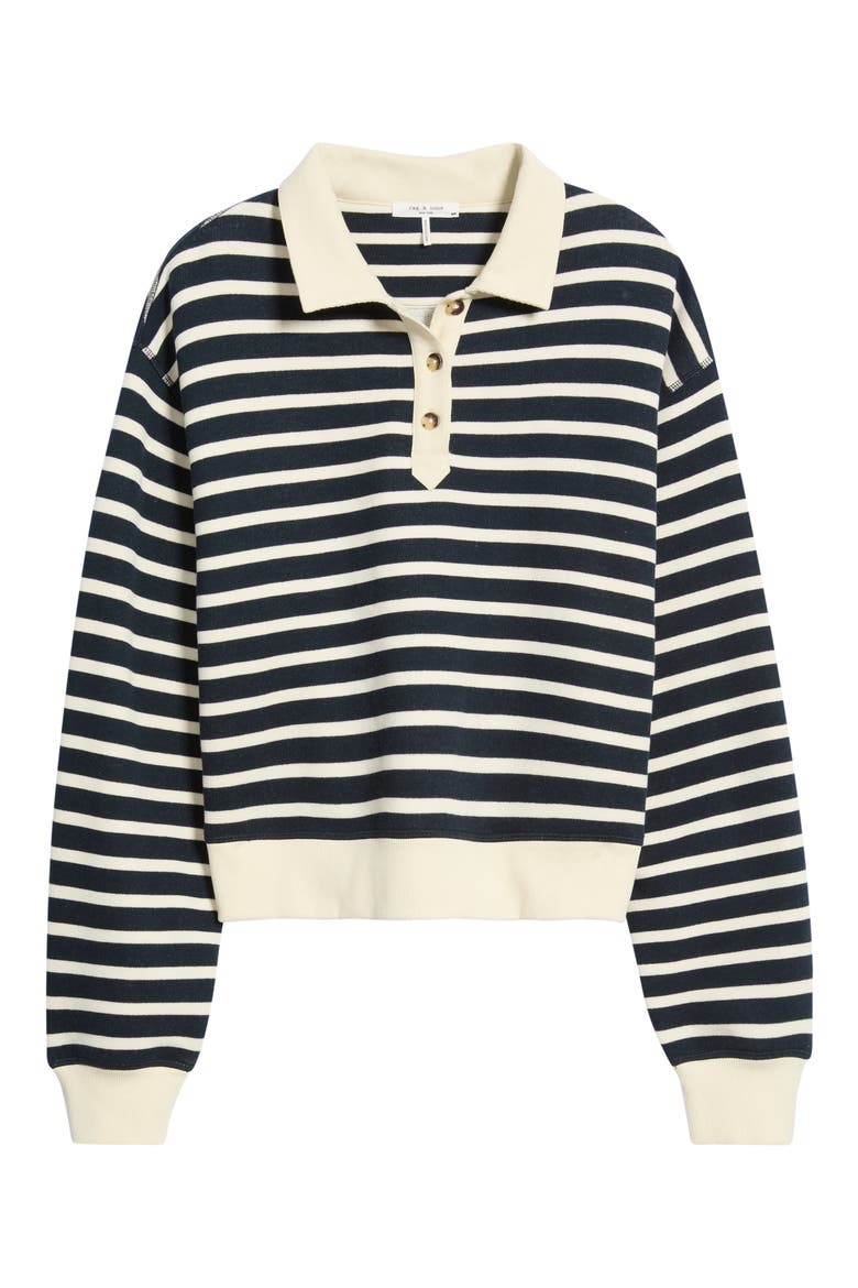 Striped Vintage Terry Polo, Alternate, color, NIV MULTI