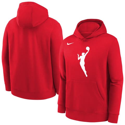 Youth Nike Red WNBA Logo Essential Team Pullover Hoodie