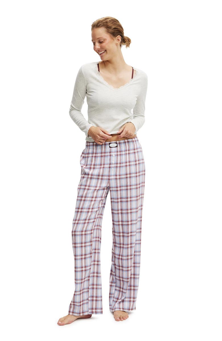 COTTON ON BODY Women's Lace Trim Long Sleeve, Alternate, color, 