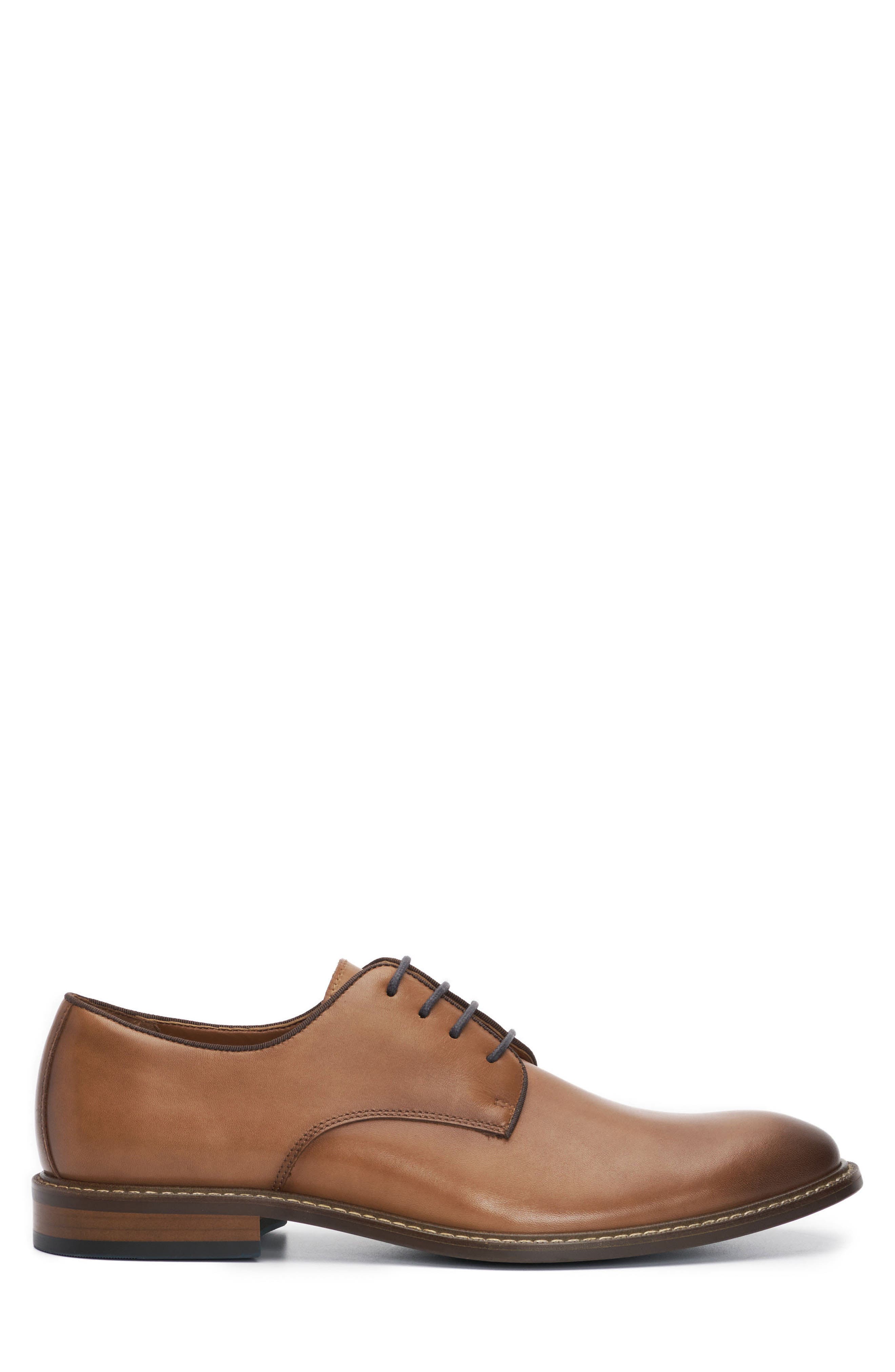 Lyre Leather Derby, Alternate, color, COGNAC/BROWN SHHGRG