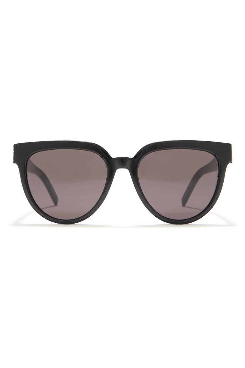 54mm Cat Eye Sunglasses, Main, color, BLACK BLACK BLACK/BLK