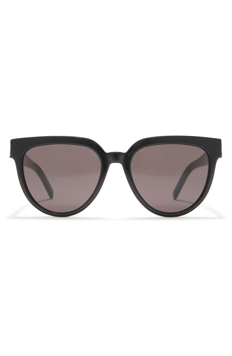 Saint Laurent 54mm Cat Eye Sunglasses, Main, color, Black Black Black/Blk