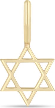 Zoë Chicco 14K Gold Midi Star of David Charm