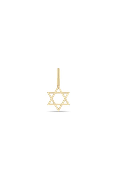 Zoë Chicco 14k Gold Midi Star Of David Charm