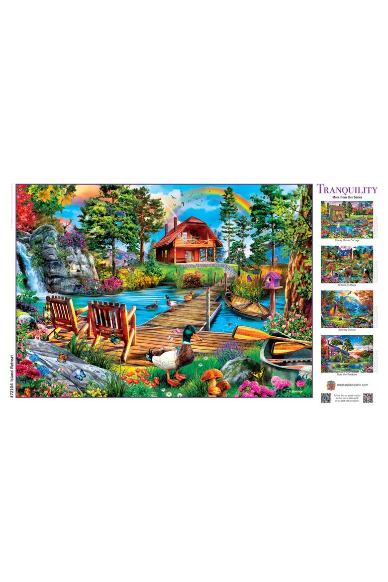 Island Retreat 1000 Piece Jigsaw Puzzle, Alternate, color, Multicolor