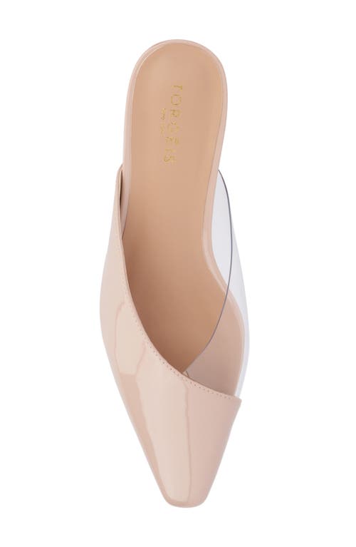Torgeis Jaina Pointed Toe Mule In Beige
