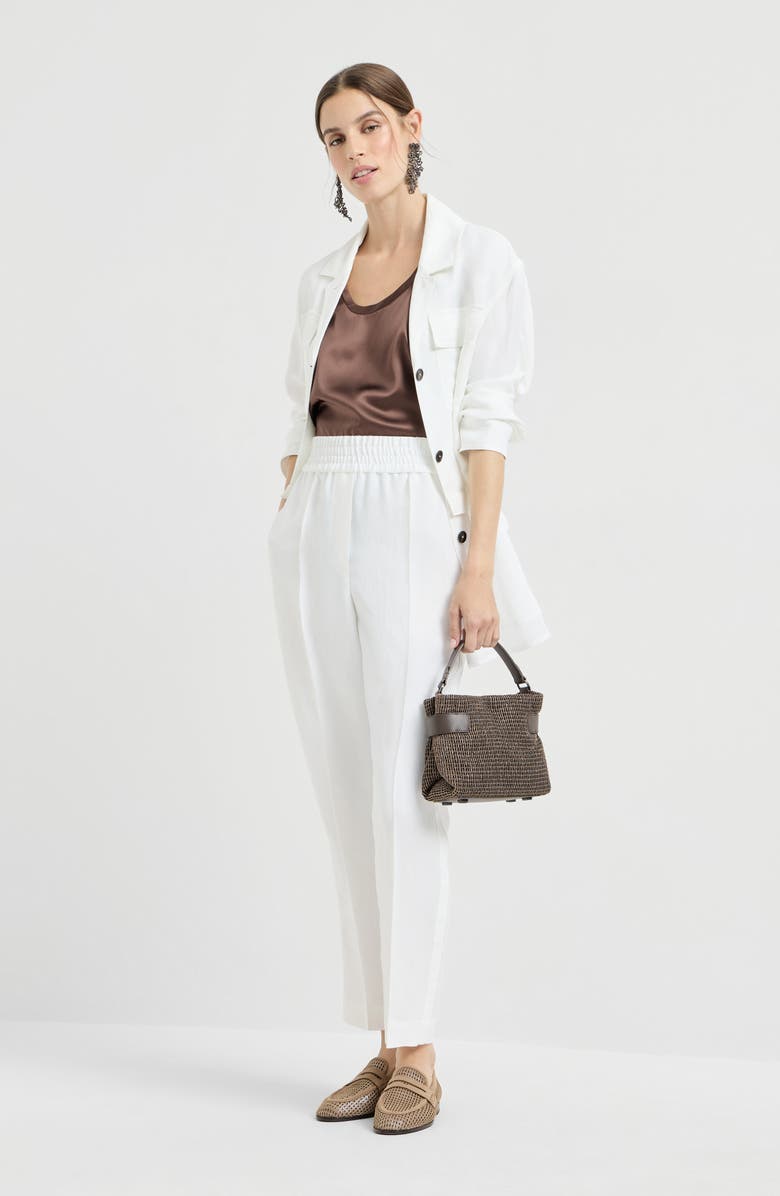 Brunello Cucinelli Baggy trousers, Alternate, color, White
