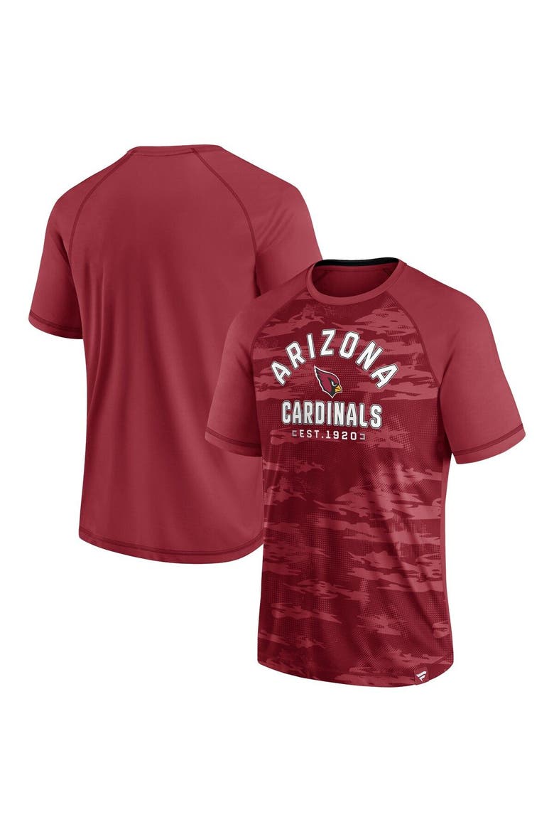 Men's Fanatics Branded Cardinal Arizona Cardinals Hail Mary Raglan T-Shirt, Main, color, Cardinal