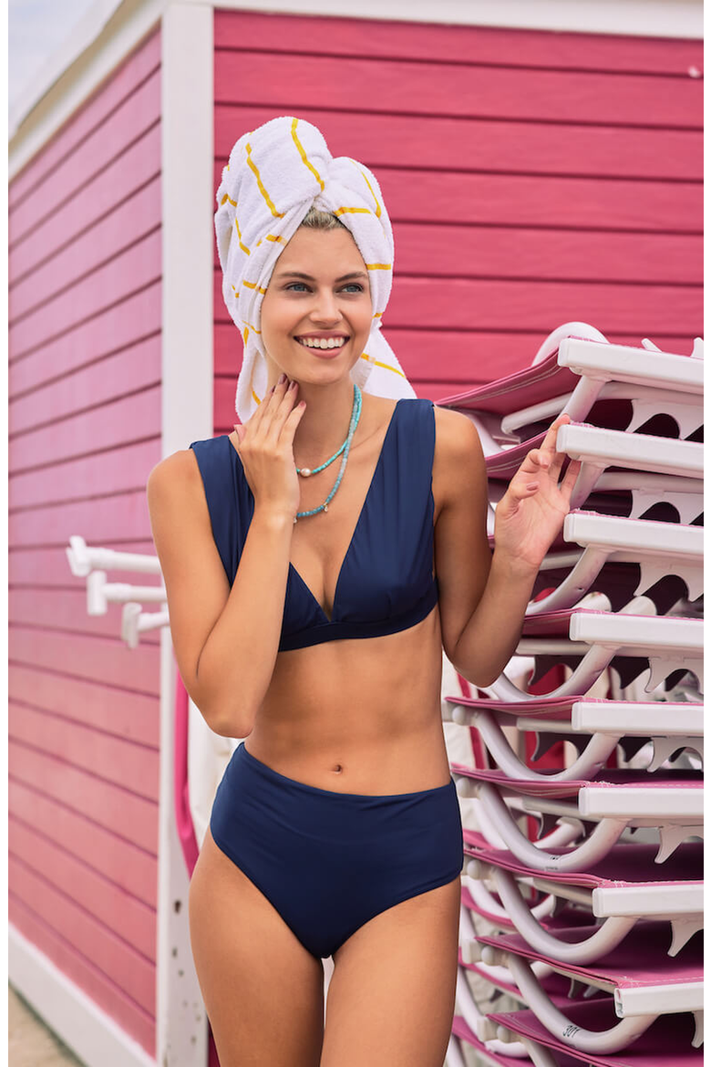 Natalie Bikini Top, Alternate, color, Navy