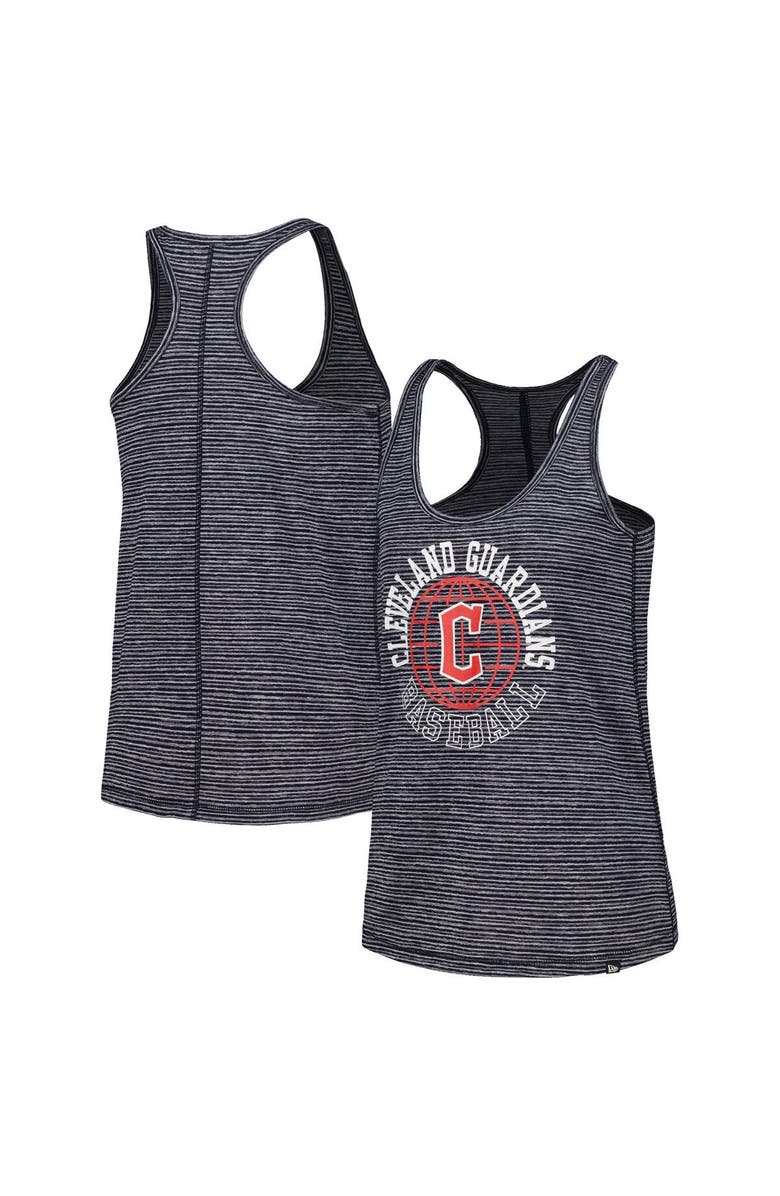 New Era Women's New Era Navy Cleveland Guardians Active Racerback Tank Top, Main, color, Navy
