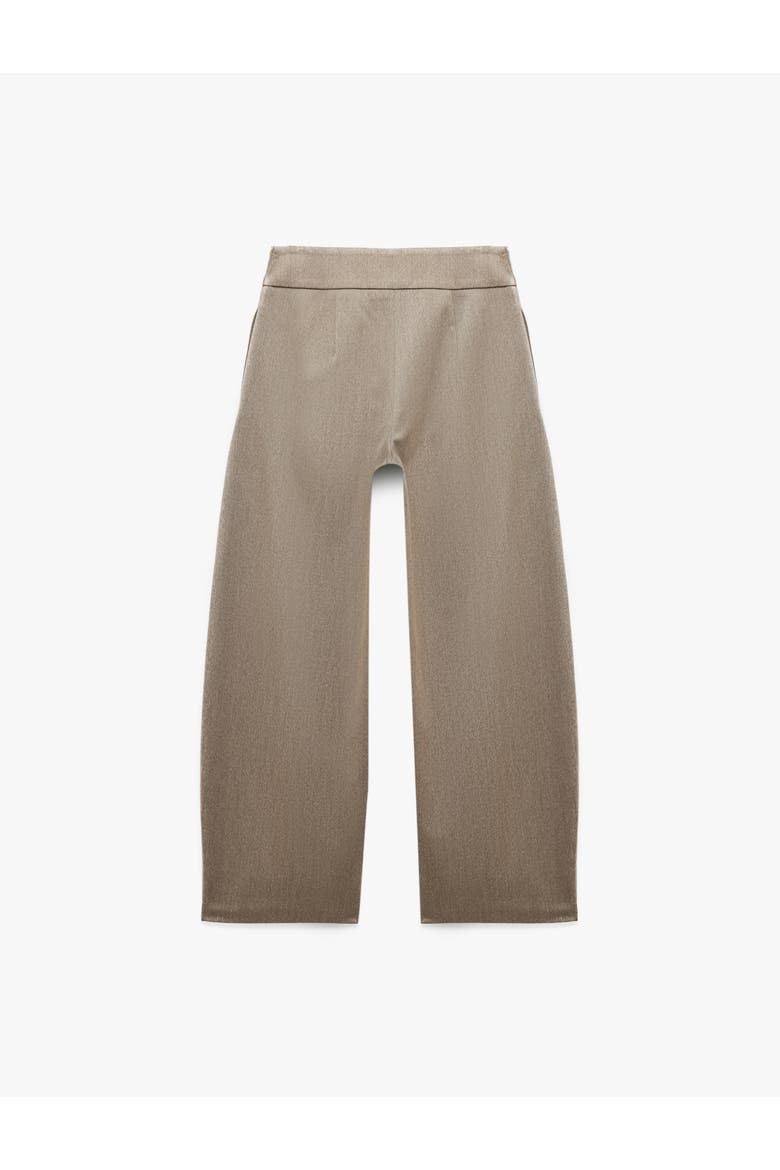 High Rise Barrel Pants with Pleated, Alternate, color, ANTHRACITE