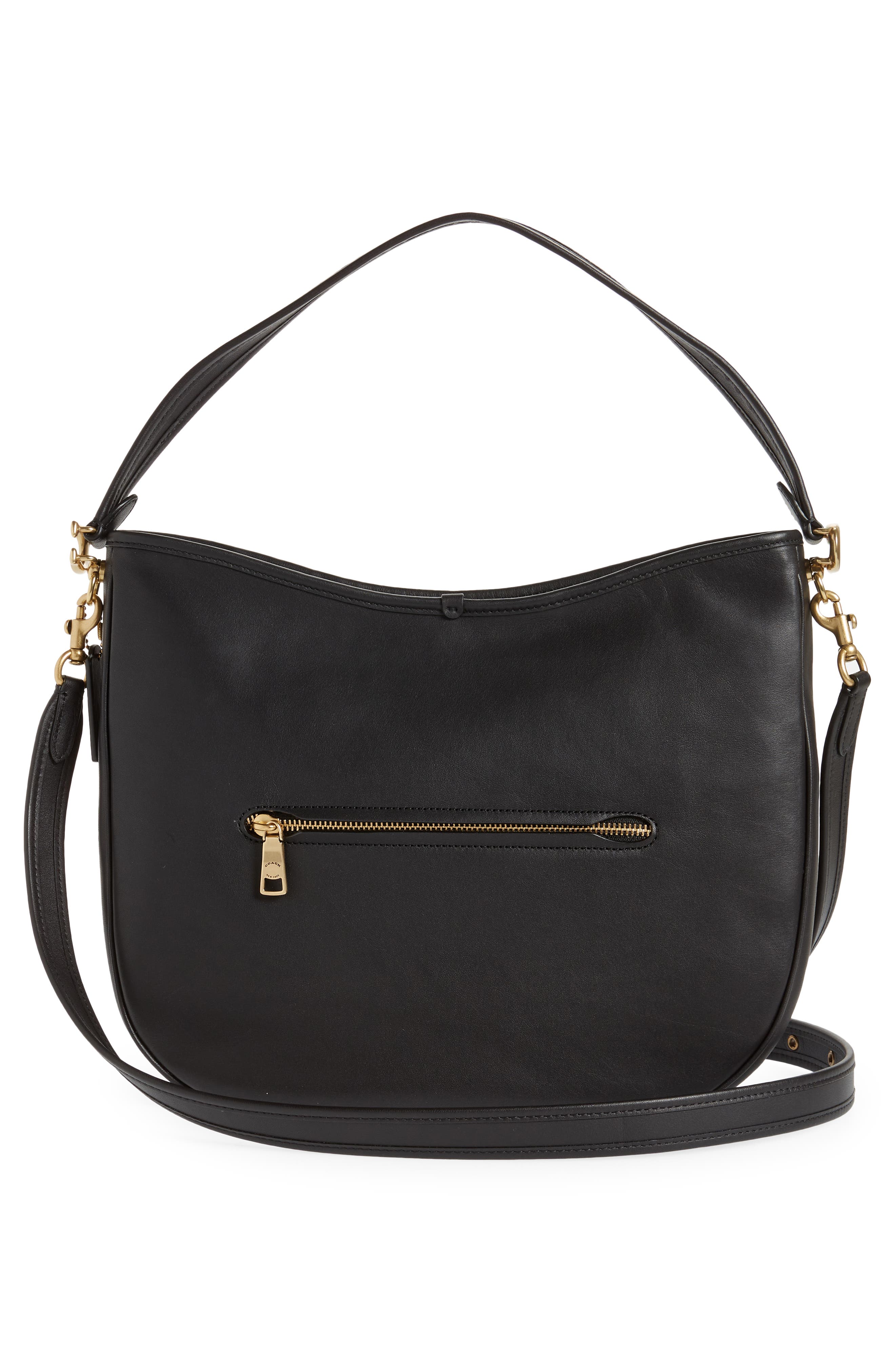 COACH Soft Tabby Leather Hobo Bag, Alternate, color, 