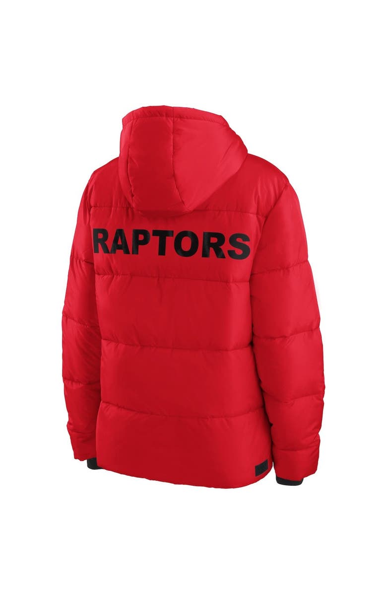 WEAR by Erin Andrews Women's WEAR by Erin Andrews Red Toronto Raptors Plush Puffer Full-Zip Jacket, Alternate, color, Red