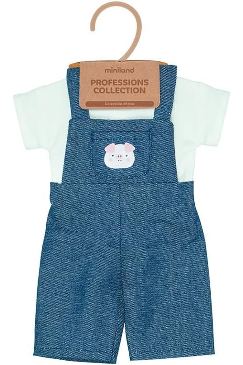 Farmer Doll Set 15 inch, Alternate, color, Blue Multi