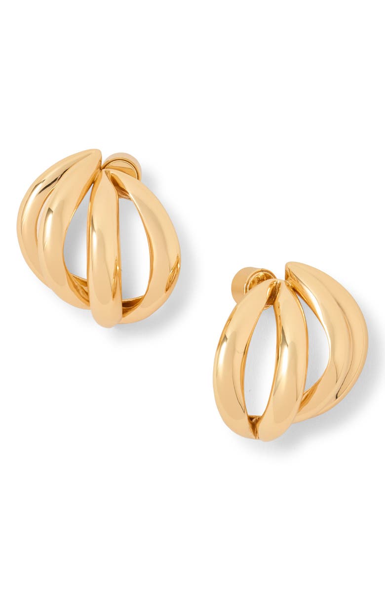 Jennifer Fisher Interocking Small Drop Earrings, Alternate, color, Gold