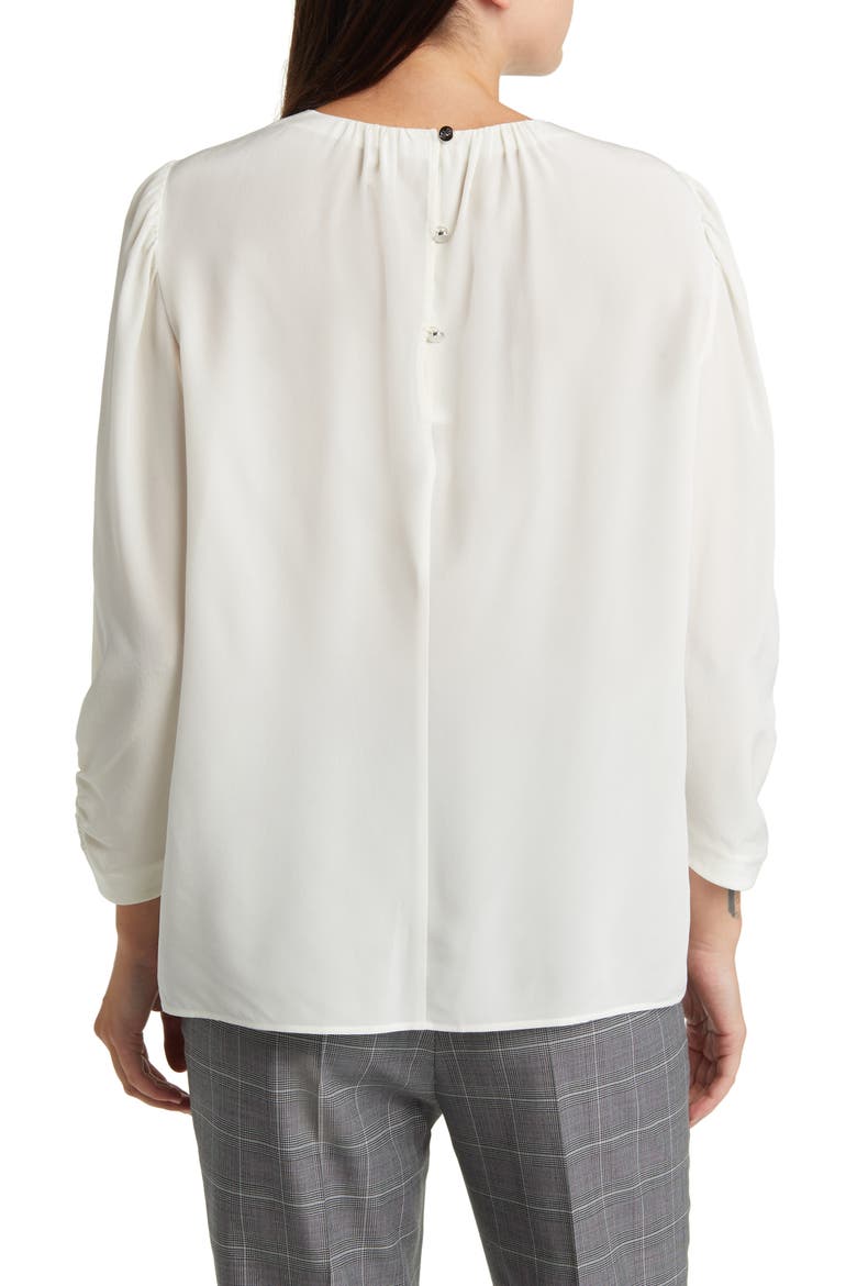 Bagana Silk Blouse, Alternate, color, SOFT CREAM