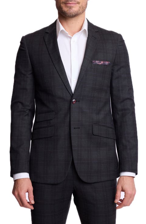 Dover Slim Fit Plaid Suit Jacket