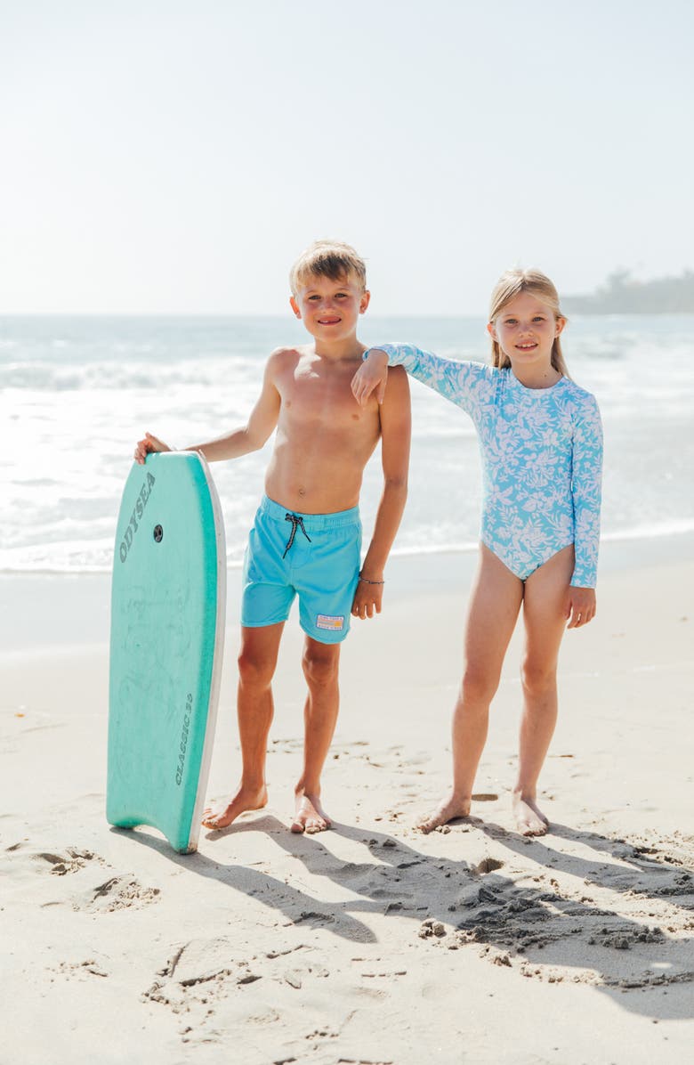 Feather 4 Arrow Kids' Wave Chaser Long Sleeve UPF 50+ One-Piece Rashguard Swimsuit, Alternate, color, 