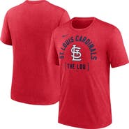 Nike Men's Nike Heather Red St. Louis Cardinals Swing Big Tri-Blend T-Shirt