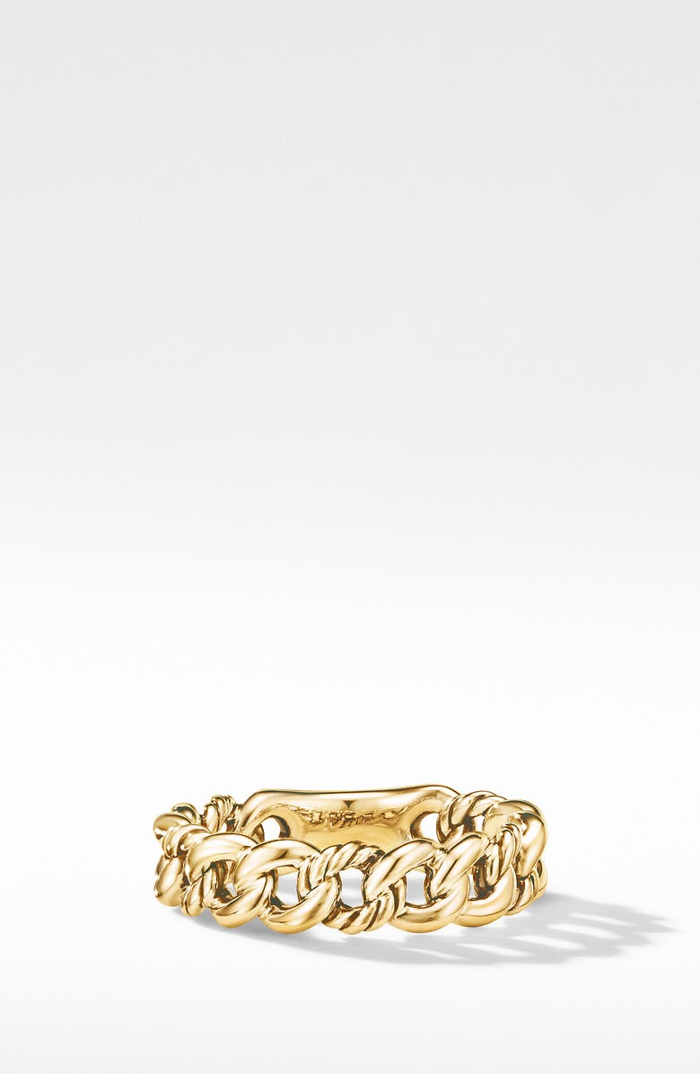 David Yurman Belmont Curb Link Narrow Ring in 18K Gold, Alternate, color,