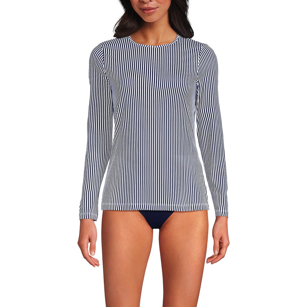 LANDS' END LANDS' END LONG SLEEVE RELAXED UPF 50 RASH GUARD