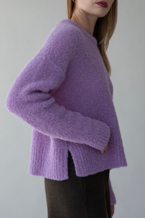 Sskein Belle Boucle Pullover In Purple