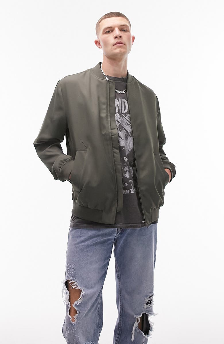 Topman Bomber Jacket, Alternate, color, 