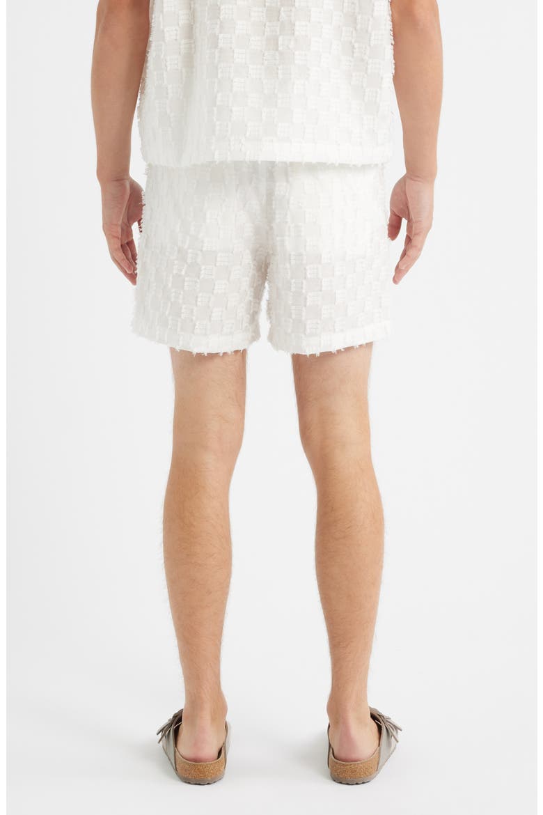 Charles Check Shorts, Alternate, color, WHITE