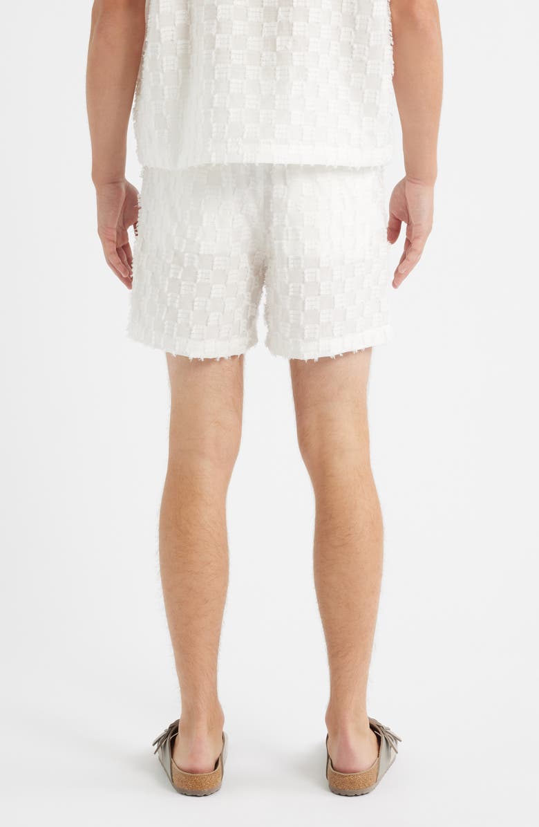 RIZORT Charles Check Shorts, Alternate, color, White