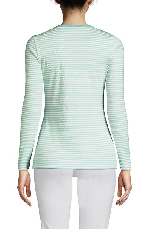 Lands' End Cotton Rib T-shirt In Green