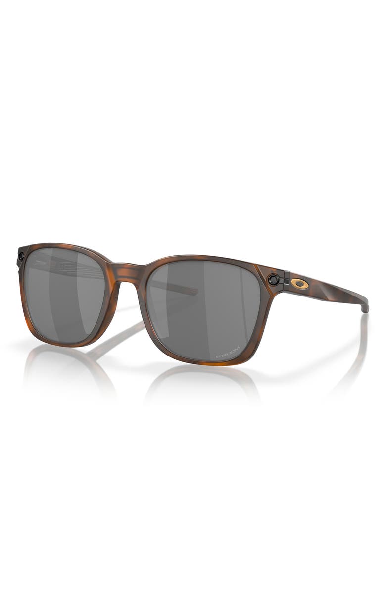 Oakley Ojector 55mm Prizm<sup>™</sup> Polarized Irregular Sunglasses, Alternate, color, Matte Brown