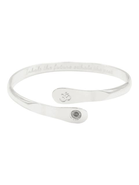 Yoga Bracelets, Om Bracelets, Engraved Bracelets Inhale the future exhale the past- The Om Symbol