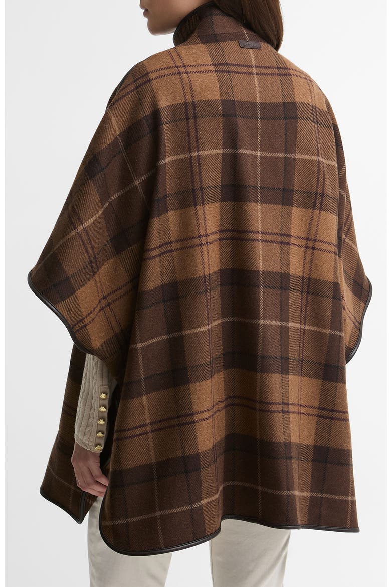Judith Wool Blend Cape, Alternate, color, SHADOW MUTED TARTAN