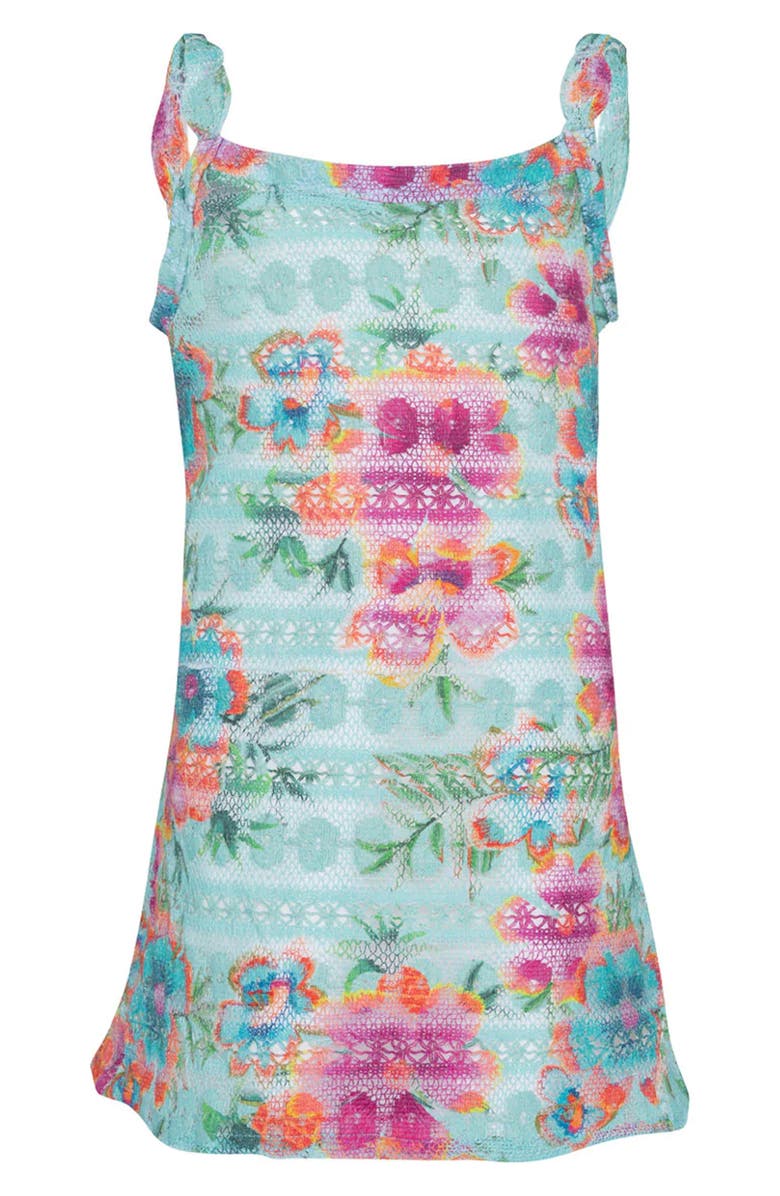 PQ SWIM Kids' Grace Cotton Blend Lace Sundress, Main, color, 