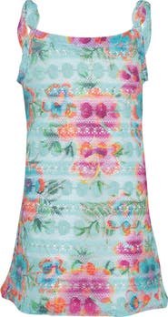 PQ SWIM Kids' Grace Cotton Blend Lace Sundress