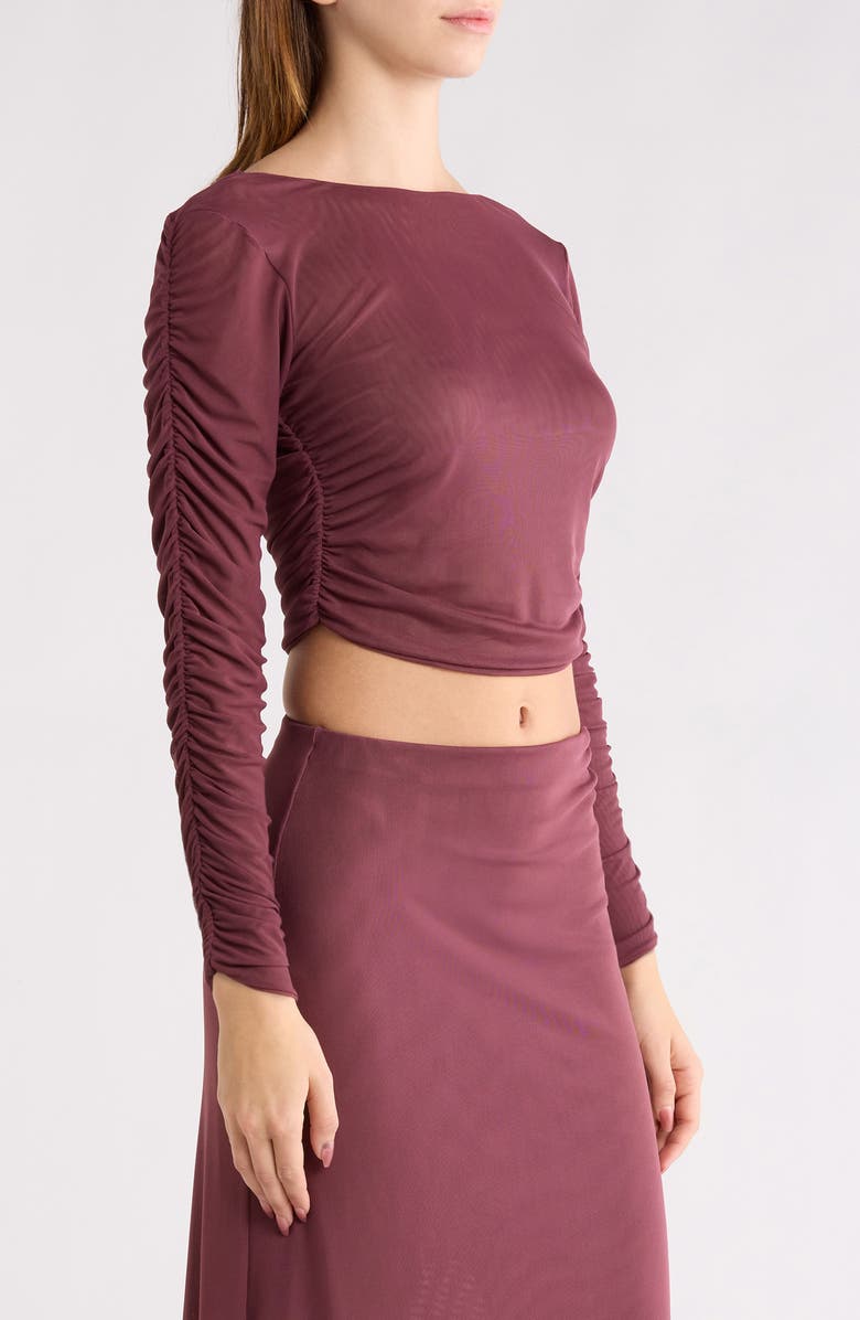 ViX Paula Hermanny Mira Long Sleeve Cover-Up Top, Alternate, color, Purple