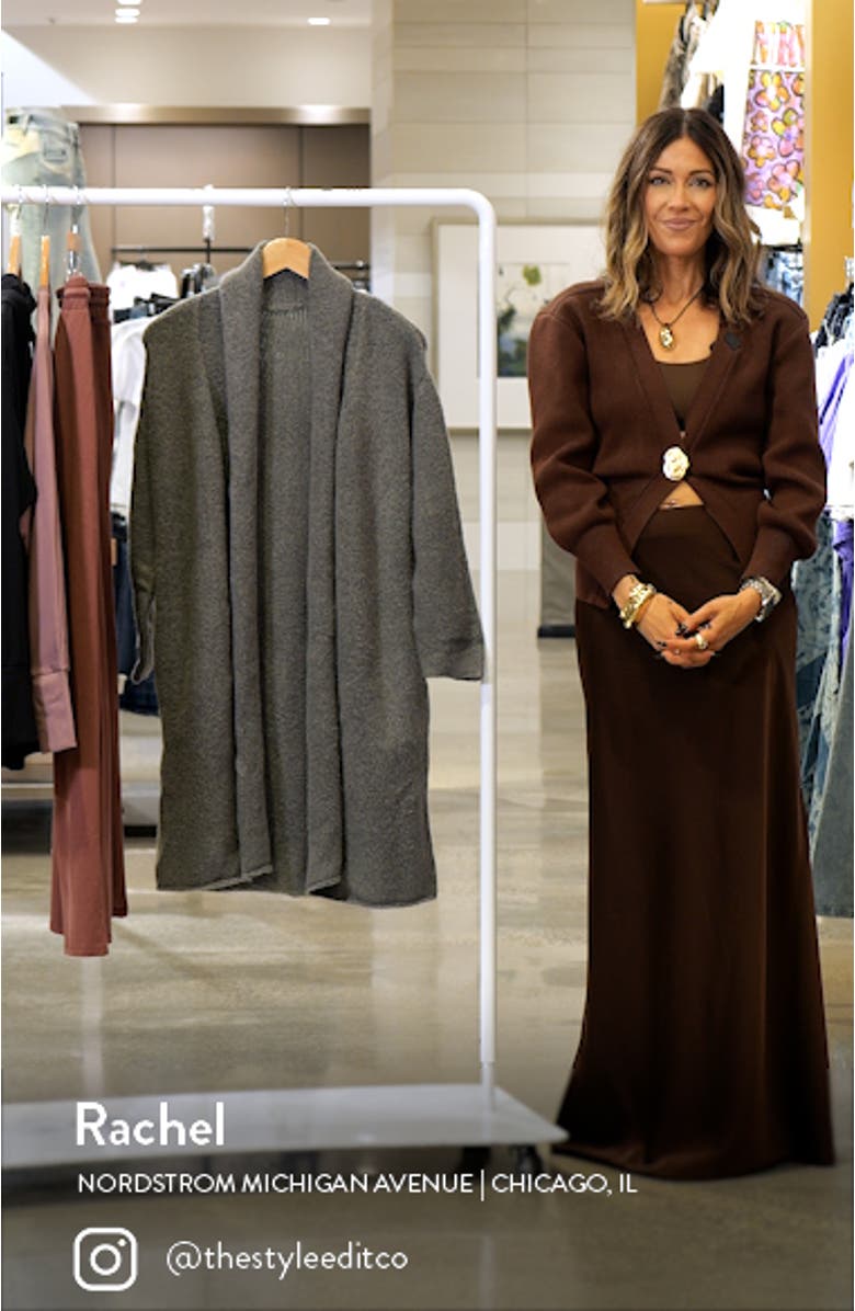 Chloe Fuzzy Oversize Cardigan, sales video thumbnail