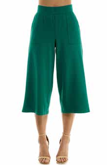 Elastic Waist Culotte Pants