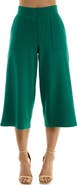 Nina Leonard Elastic Waist Culotte Pants