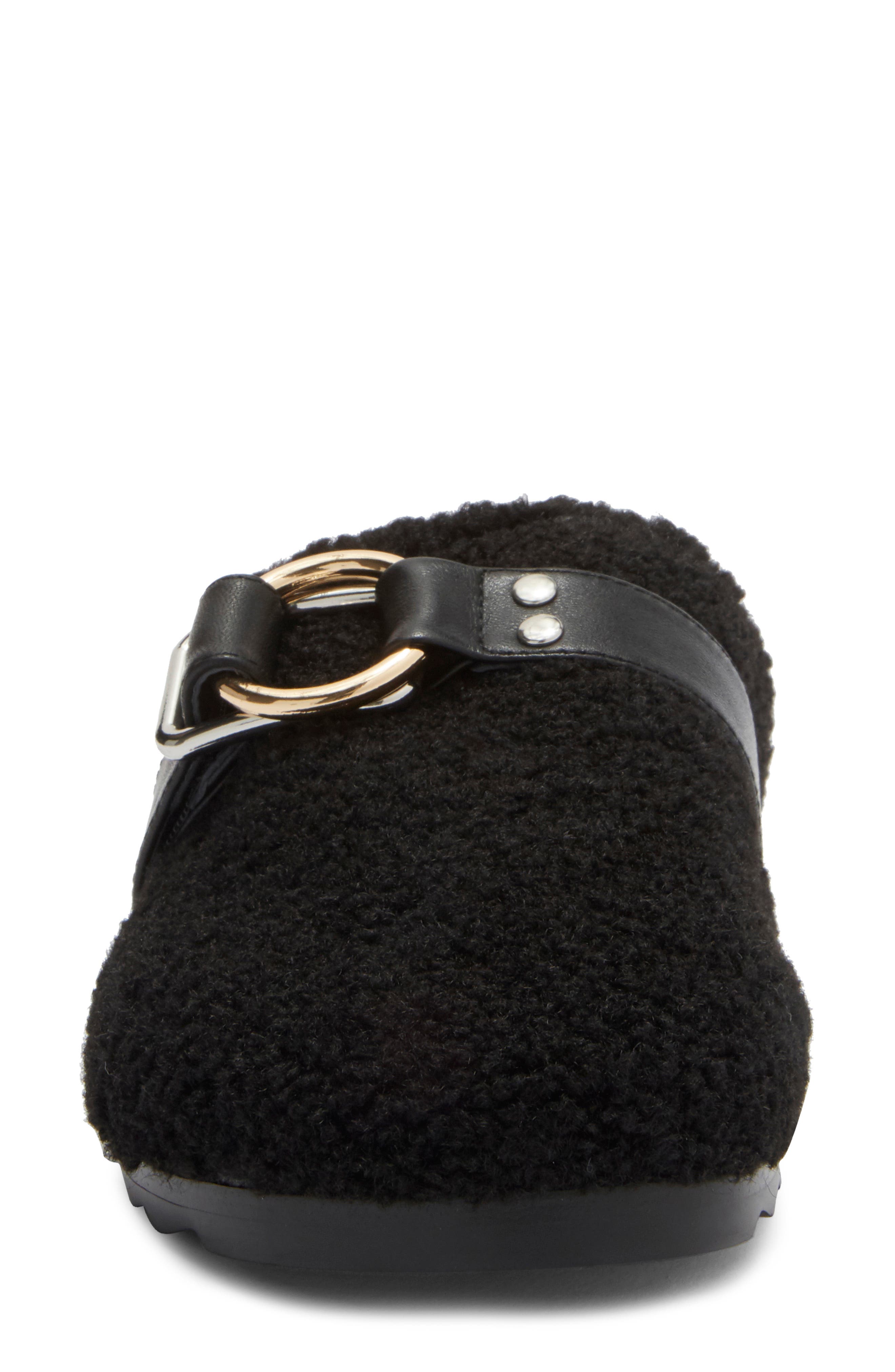 JSlides Rosie Faux Shearling Mule, Alternate, color, Black