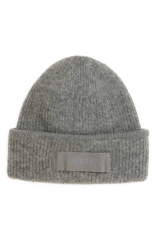 Jacquemus Le Bonnet Gros Grain In Dark Grey