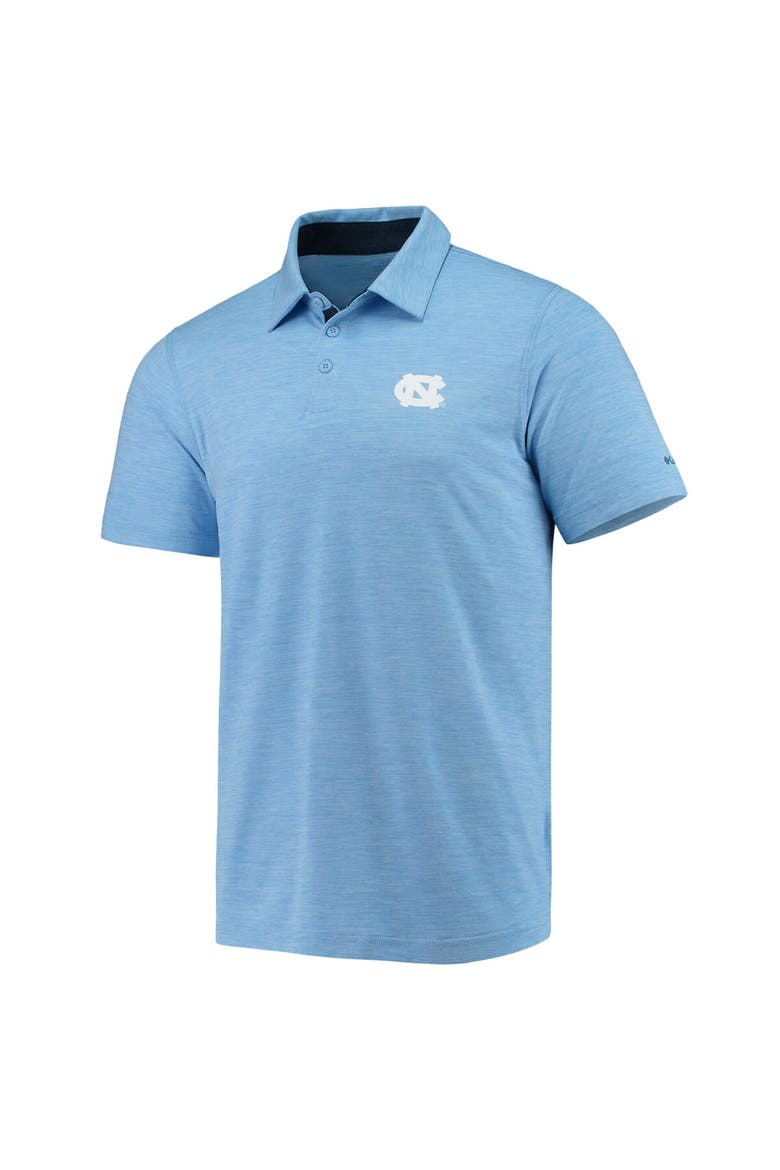 Men's Columbia Carolina Blue North Carolina Tar Heels Tech Trail Omni-Shade Polo, Alternate, color, Light Blue
