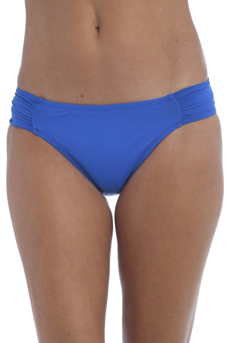 Island Goddess Hipster Bikini Bottoms, Alternate, color, CHINA BLUE