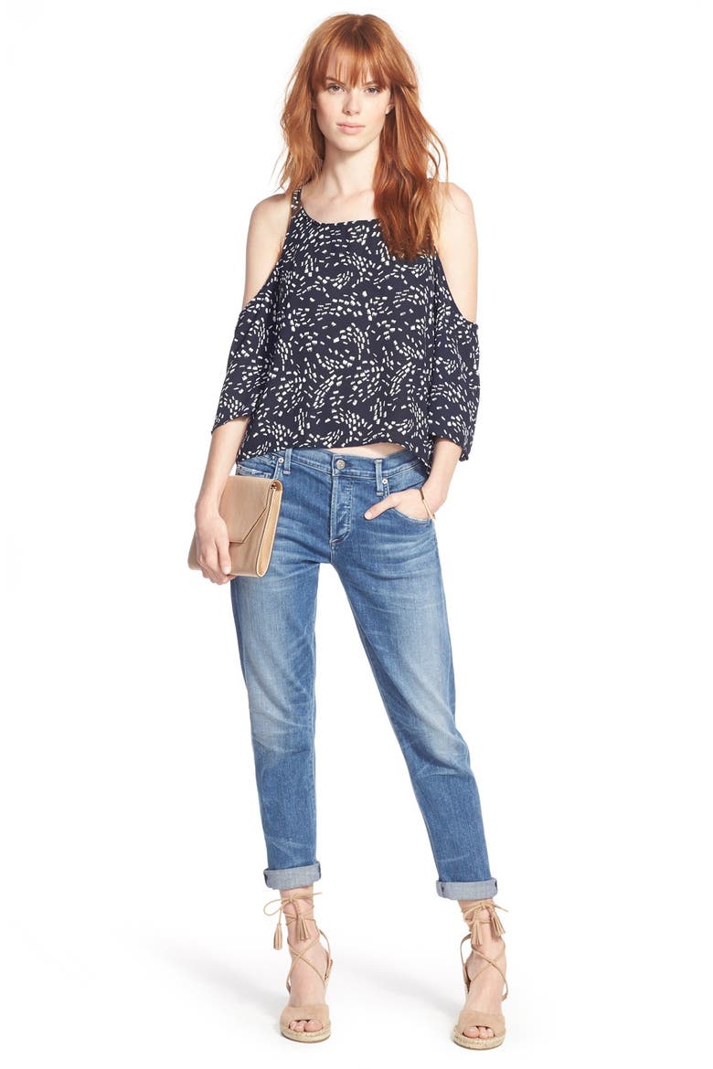 'Emerson' Slim Boyfriend Jeans, Alternate, color, AURA