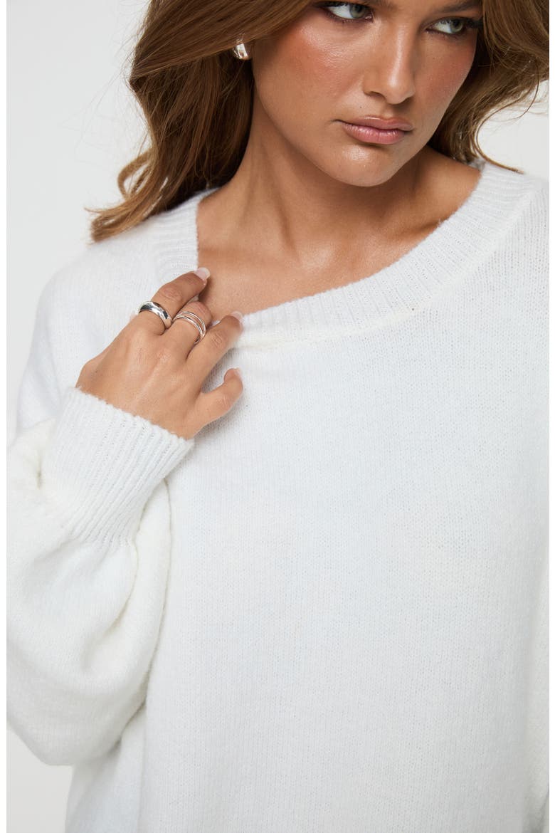 Ryanna Sweater, Alternate, color, WHITE