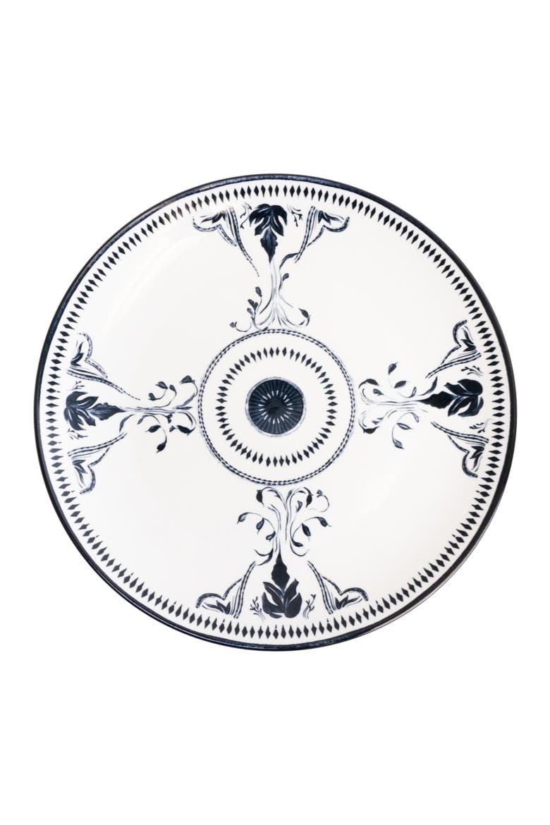 Bruges Porcelain 4-Piece Dinner Plate Set, Alternate, color, Blue