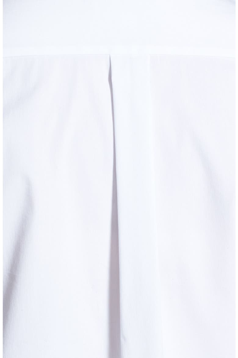 'Abella' High/Low Shirttail Hem Poplin Blouse, Alternate, color, WHITE