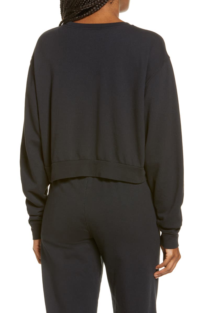 Parks Project Smilin' Sun Patch Crop Sweatshirt, Alternate, color,