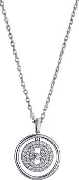 Adornia Cubic Zirconia Dancing Stone Pendant Necklace